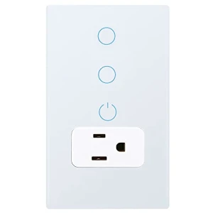 Combination Smart Touch Light Switch and Smart WiFi Power Wall Outlet — Smart Switch, KEYGMA