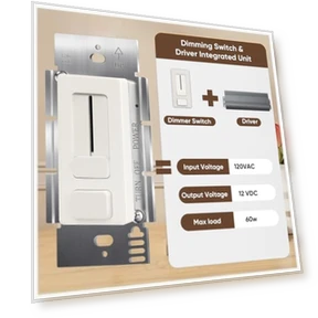 Dimmable Switch Driver Integrated Unit — Light Dimmers, WARMOASIS