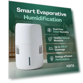 Evaporative Humidifier with App Control — Air Moisturizers, Klarta
