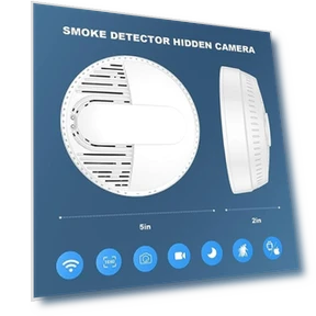Hidden Camera Smoke Detector — Outdoor Security Cameras, LIZVIE