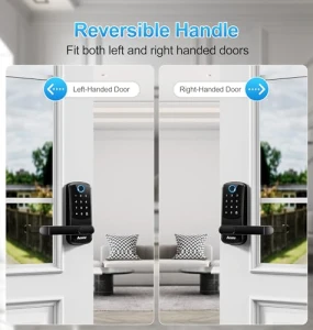 Keyless Entry Fingerprint Smart Door Lock with Built-in Wi-Fi, Touch Digital Keypad and Handle — Smart Lock, Aceele
