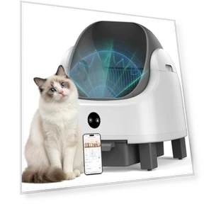 Self Cleaning Litter Box with Odor Control and App Monitoring — Waste Bins, OROLEY