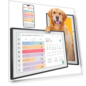 Smart Electronic Family Planner with Chore Chart Display — Calendars, LQN