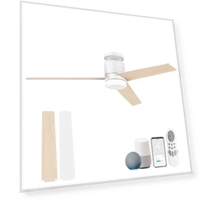 Smart Flush Mount Ceiling Fan with Lights — Ceiling Fans, Lorpies