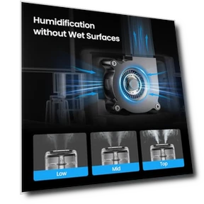 Smart Humidifier with Essential Oil Diffuser — Air Moisturizers, MERONTE