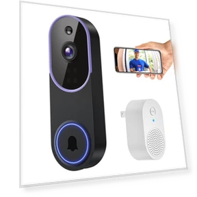 Smart Video Doorbell Camera Wireless — Baby Monitors, ALPHAPEACH