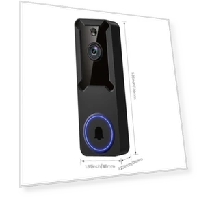 Wireless Wi-Fi Video Doorbell Camera — Smart Home Security, SiloPosh