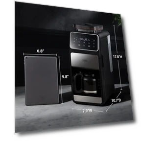 Drip Coffee Maker with Built-in Grinder — Electric Blade Coffee Grinders, Gevi