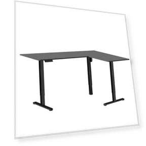 Electric Corner L-Shaped Standing Desk — Office, VIVO