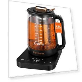 Electric Kettle with Temperature Control and Removable Infuser — Kettles & Tea Machines, Narcissus