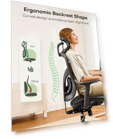Ergonomic Mesh Office Chair — Desk Chairs, Marsail