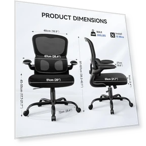 Ergonomic Office Chair — Desk Chairs, ALLGOD