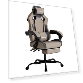 Gaming Chair with Massage and Footrest — Gaming Chairs, WOTSTA