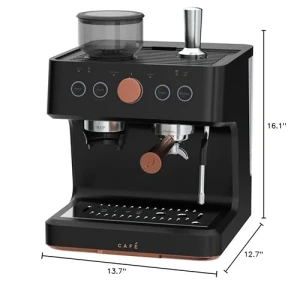 Semi Automatic Espresso Machine with Milk Frother — Coffee Maker, Café