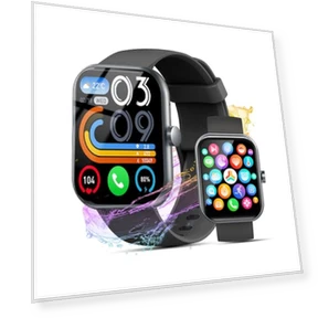 Smart Watch with Bluetooth Calling and Fitness Tracking — Smartwatches, Fempoin