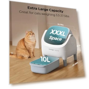 Automatic Cat Litter Box Self Cleaning — Waste Bins, Invengo