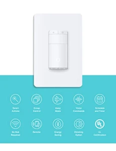 Motion Sensor Dimmer Light Switch — Smart Switch, Kasa Smart