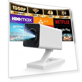 Portable Projector with Auto Keystone Correction — Home Theater Projectors, Maypug