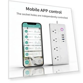 Smart WiFi Power Strip Surge Protector with 4 AC Outlets and 4 USB Ports — Power Solutions & Surge Protection, Jinvocloud
