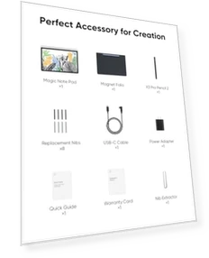 Standalone Drawing Tablet Digital Color Notetaking Magic Note Pad — Styluses & Digital Pens, XP-Pen