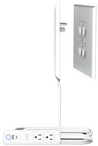 Universal Outlet Concealer with Wi-Fi Smart Power Strip — Smart Plug, Sleek Socket