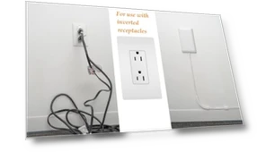 Universal Outlet Concealer with Wi-Fi Smart Power Strip — Power Solutions & Surge Protection, Sleek Socket