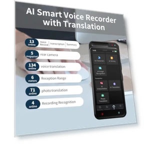 Voice Recorder with AI Transcription, Summary, Translation, and Playback — Voice Recognition & Productivity Software, Rpbznr