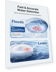 Wi-Fi Water Leak Detector with Low-Temperature Sensor — Water Leak Detection Systems, X-Sense