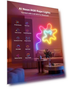 AI Smart RGB Rope Lights — LED Strips, Lepro
