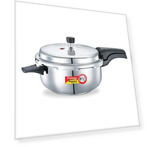 Alpha Deluxe Induction Base Stainless Steel Deep Pressure Pan — Electric Pressure Cookers, Prestige