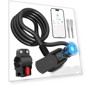 Fingerprint Bike Lock with Keys — Cable, Eseesmart
