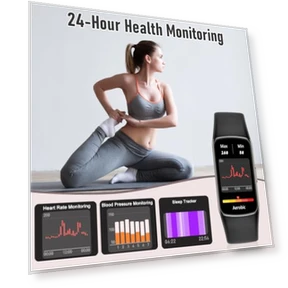 Fitness Tracker with Heart Rate, Blood Oxygen, Sleep Monitor, 123 Sports Modes, Waterproof — Smartwatches, Zeacool