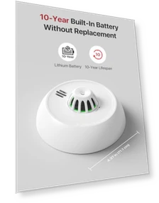 Smart Heat Alarm with 10-Year Sealed Battery — Home Climate Control, X-Sense