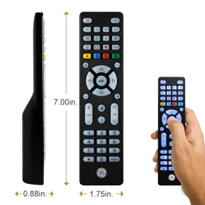 Blue Backlit Buttons Universal Remote Control, GE