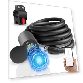 Fingerprint Bike Lock Cable — Cable, Eseesmart