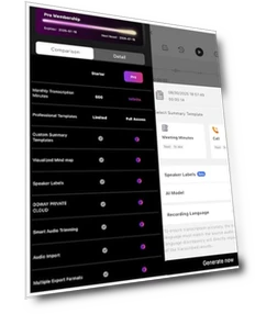 Voice Recorder with AI Transcription and Summarization — Voice Recognition & Productivity Software, THTE