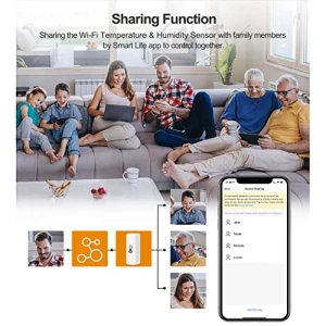 WiFi Hygrometer Thermometer Sensor, PHOVOLT