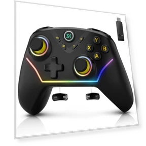 Wireless Controller with Hall Joysticks, Programmable Buttons, and RGB Lighting — Gaming Controllers, Boowen