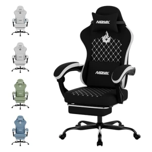 Gaming Chair with Massage, Ergonomic Design, Footrest, Headrest, and Lumbar Support — Smart Chairs, NIONIK