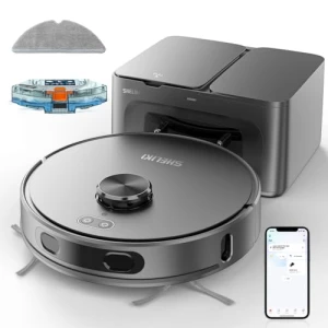 Robot Vacuum and Mop with Self-Emptying Base — Robot Vacuum, SHELIKI