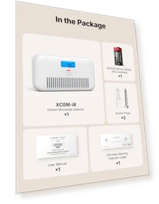 Smart Wi-Fi Carbon Monoxide Detector with Temperature and Humidity Monitor — Carbon Monoxide Detectors, X-Sense