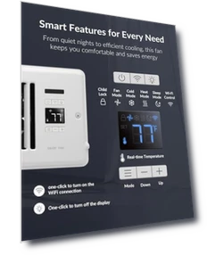 Super Quiet Register Booster Fan — Pedestal, Howeall