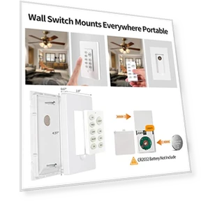 Universal Smart WiFi Ceiling Fan Remote Control Kit — Ceiling Fans & Accessories, Humpptom