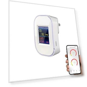 WiFi Carbon Monoxide and Natural Gas Detector Plug-in — Gas & CO Detectors, tulilut
