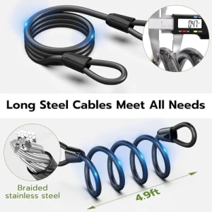 Bike U Lock with Fingerprint — Smart Lock, Dhiedas