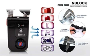 Bluetooth Bike Lock with Alarm, NUNET