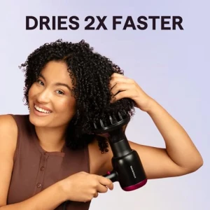 Hair Dryer with Diffuser and Comb, Wavytalk