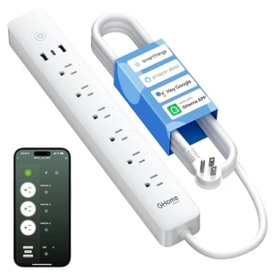 Smart Power Strip with Surge Protection — Smart Plug, GHome Smart