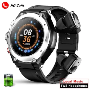 Smart Watch 2 In 1 TWS Wireless Bluetooth Headset — Wireless Earbuds, Tiktop2