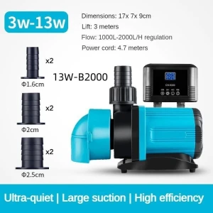 Silent Submersible Aquarium Pump, Crown Global